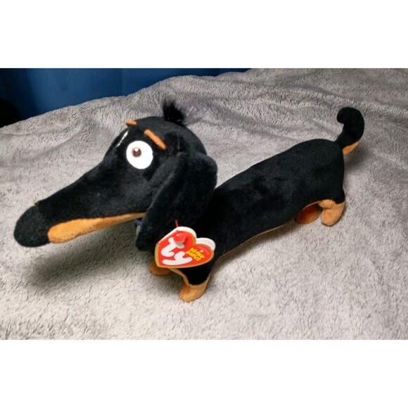 Ty Other - TY Beanie Baby 12” Medium "Buddy" Dachshund Dog Secret Life of Pets Plush NWT